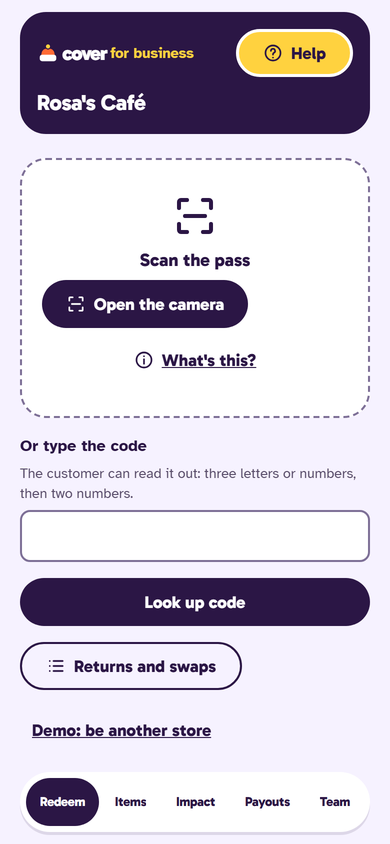 Cover for Business, the app for local businesses